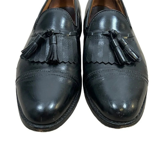 Allen Edmonds Dalton Kilite Tassel Loafer Shoe Mens Size 10 Black Leather